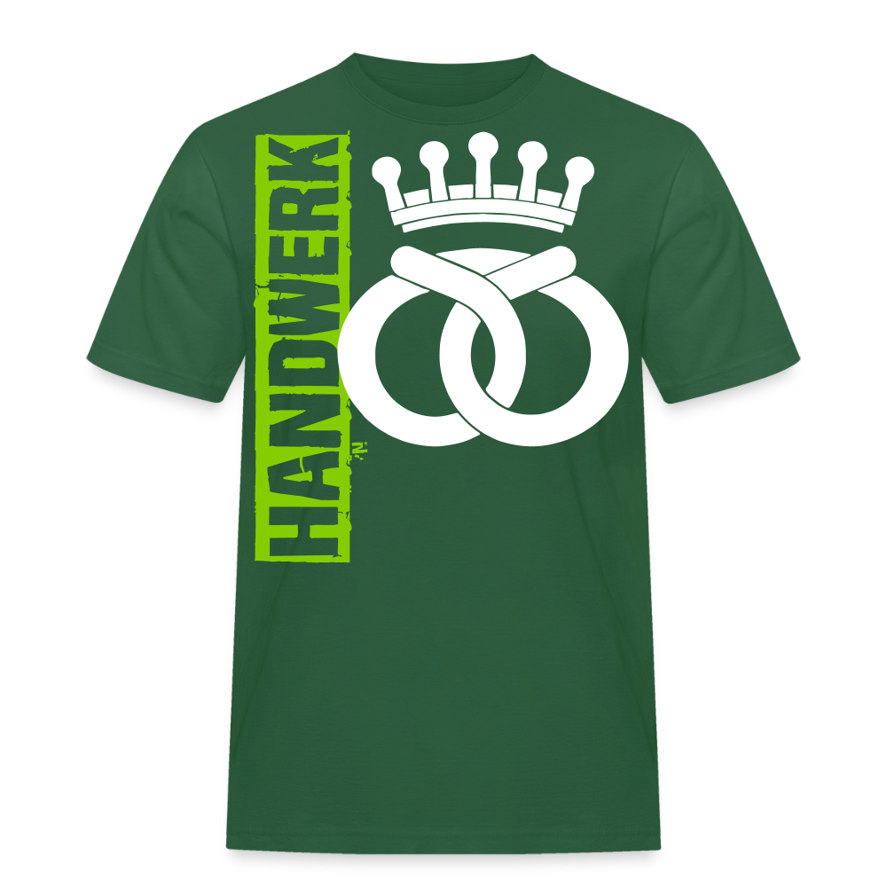 Unisex Workwear T-Shirt "Bäcker" Flaschengrün Männer Workwear T-Shirt