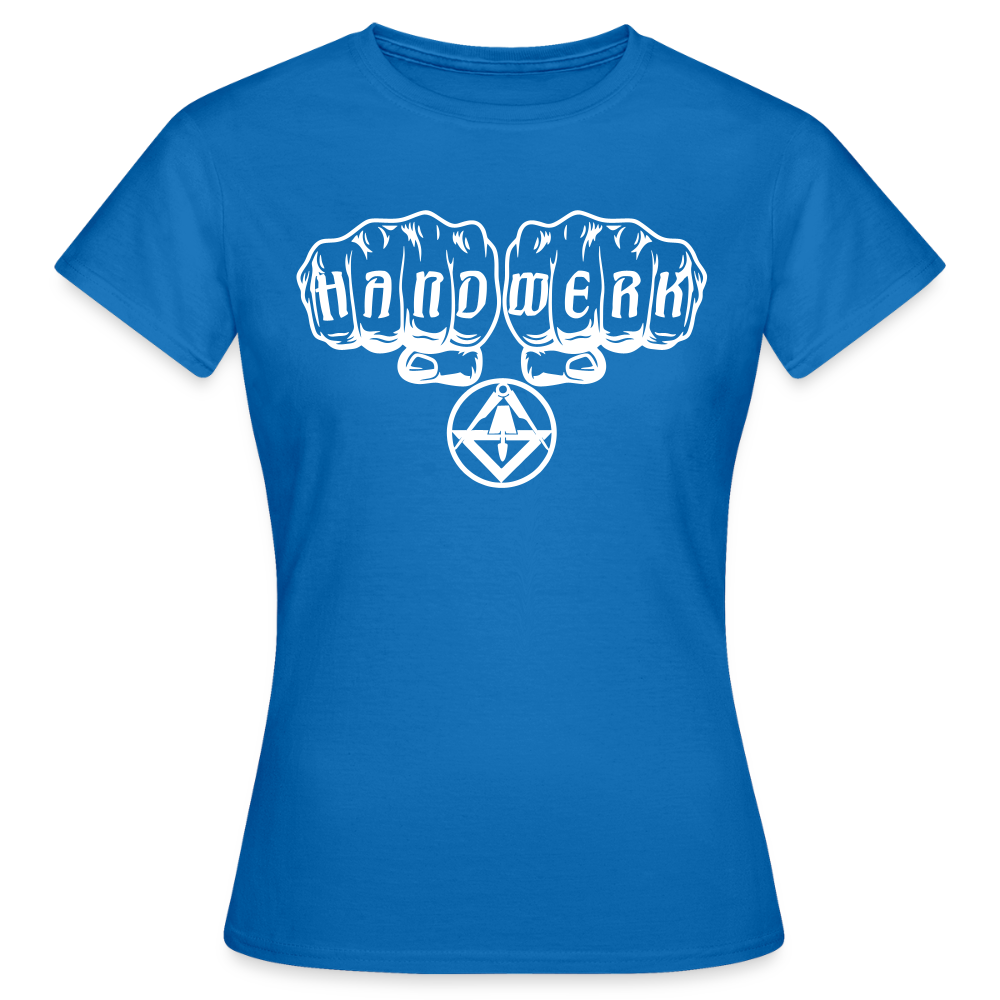 Frauen T-Shirt "Stuckateur" Royalblau Frauen T-Shirt