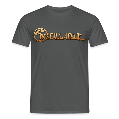 Unisex T-Shirt "Installateur" Anthrazit Männer T-Shirt