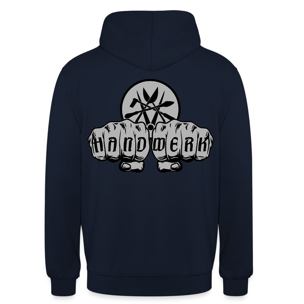 Unisex Hoodie "Spengler" beidseitig bedruckt - Navy