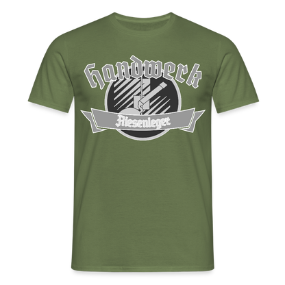 Unisex T-Shirt "Fliesenleger" Militärgrün Männer T-Shirt