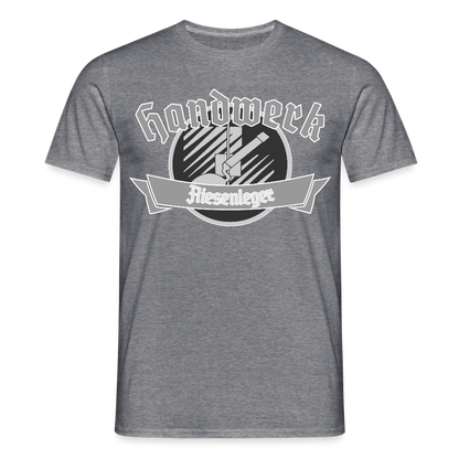 Unisex T-Shirt "Fliesenleger" Graphit meliert Männer T-Shirt
