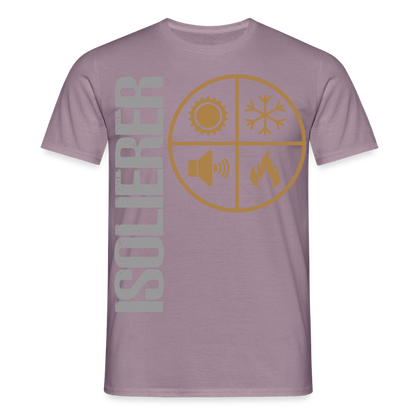Unisex T-Shirt "Isolierer" Lilagrau Männer T-Shirt