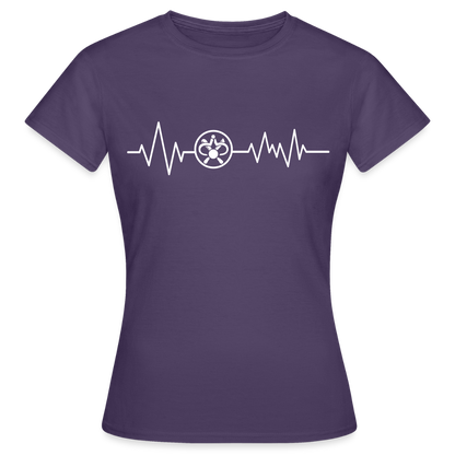 Frauen T-Shirt "Drechsler" Dunkellila Frauen T-Shirt