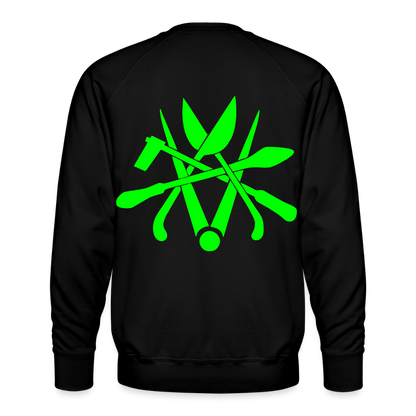 Unisex Premium Pullover "Spengler" neongrün - Schwarz