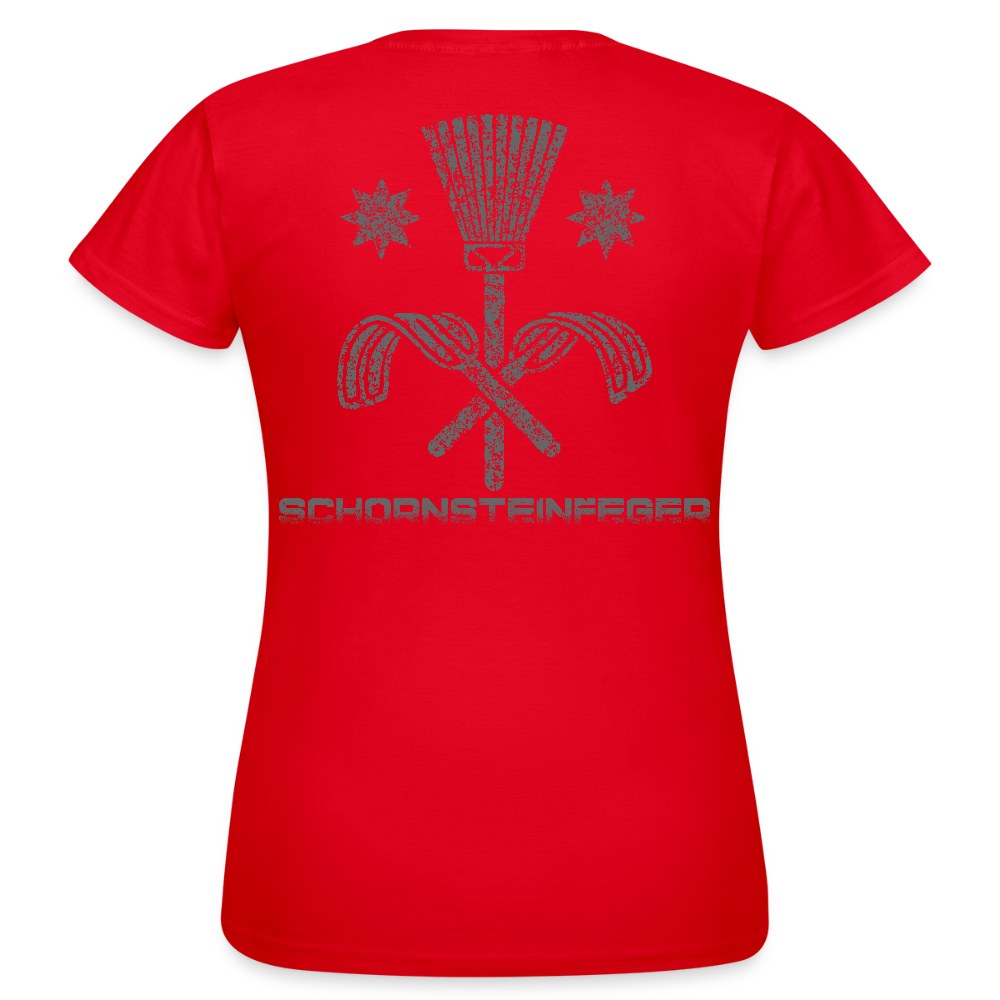 Frauen T-Shirt "Schornsteinfeger" Rot Frauen T-Shirt