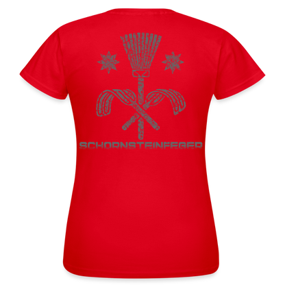 Frauen T-Shirt "Schornsteinfeger" Rot Frauen T-Shirt