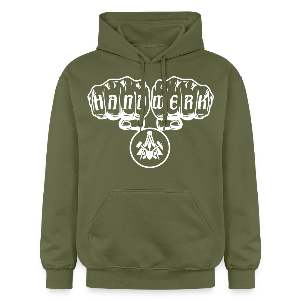 Gildan Unisex Softstyle® "Maurer" Militärgrün Gildan Unisex Softstyle® Midweight Hoodie