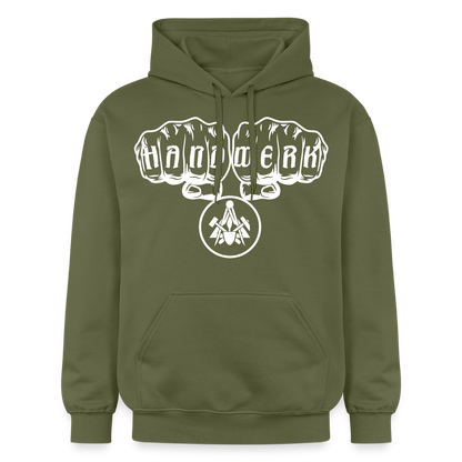 Gildan Unisex Softstyle® "Maurer" Militärgrün Gildan Unisex Softstyle® Midweight Hoodie