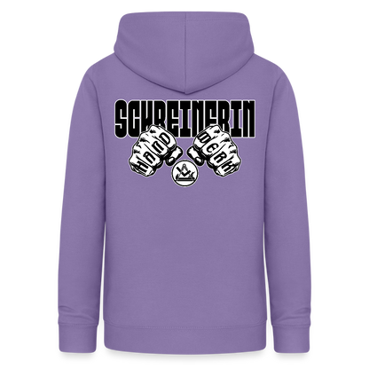 Frauen Hoodie "Schreinerin" (beidseitig beruckt) Lavendel Frauen Hoodie