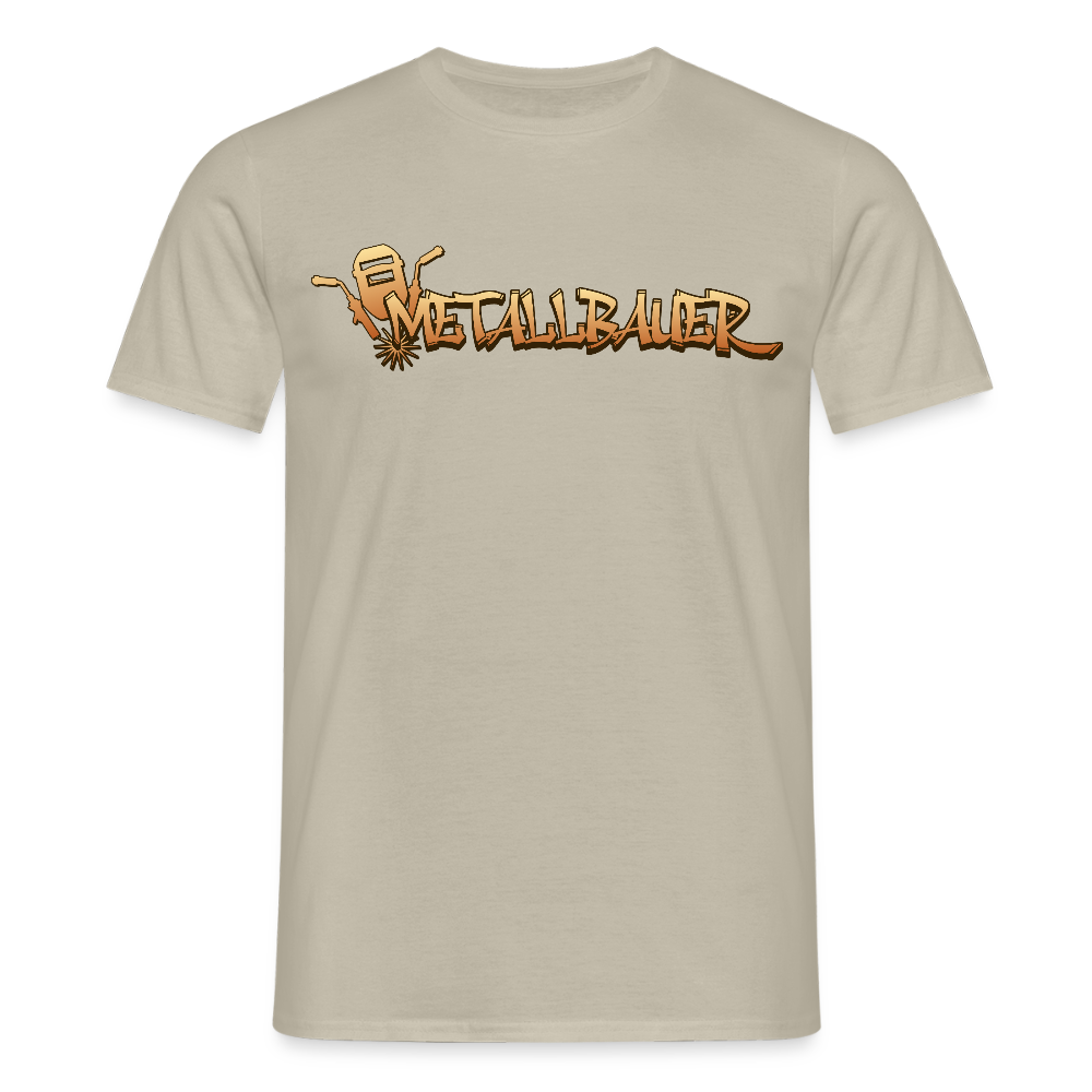 Unisex T-Shirt "Metallbauer" Sandbeige Männer T-Shirt
