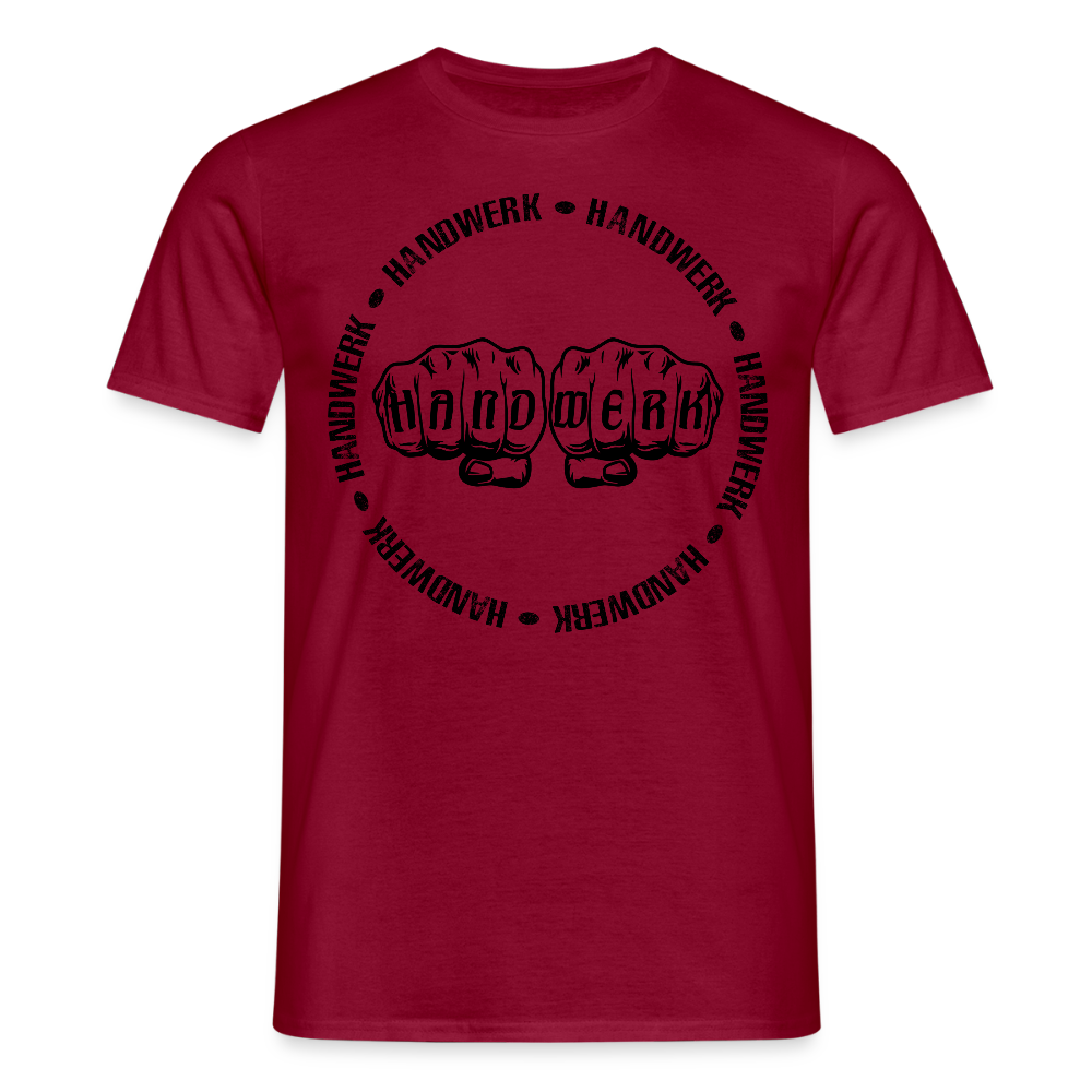 Unisex T-Shirt "Handwerk-Handwerk" Ziegelrot Männer T-Shirt