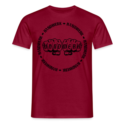Unisex T-Shirt "Handwerk-Handwerk" Ziegelrot Männer T-Shirt