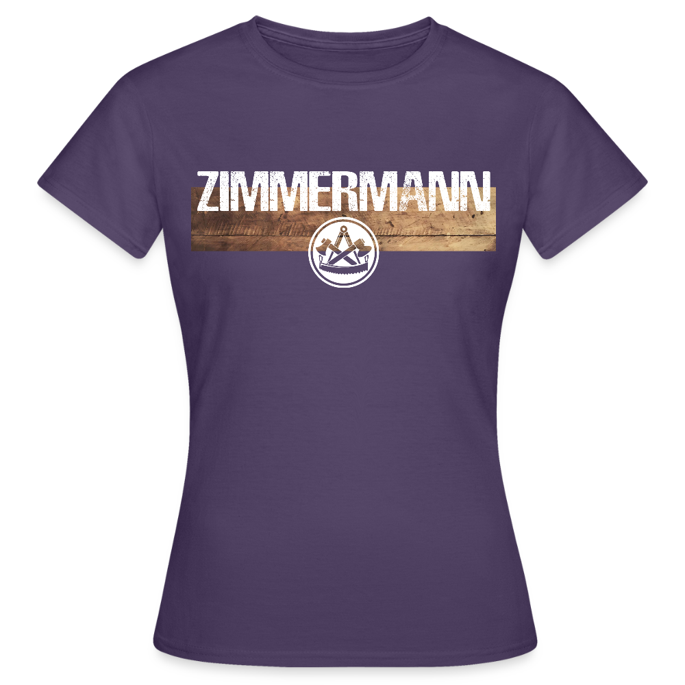 Frauen T-Shirt "Zimmermann" Dunkellila Frauen T-Shirt