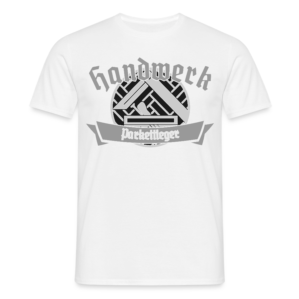 Unisex T-Shirt "Parkettleger" Weiß Männer T-Shirt