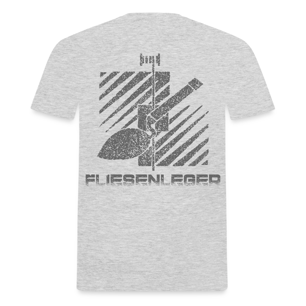 Unisex T-Shirt "Fliesenleger" Grau meliert Männer T-Shirt
