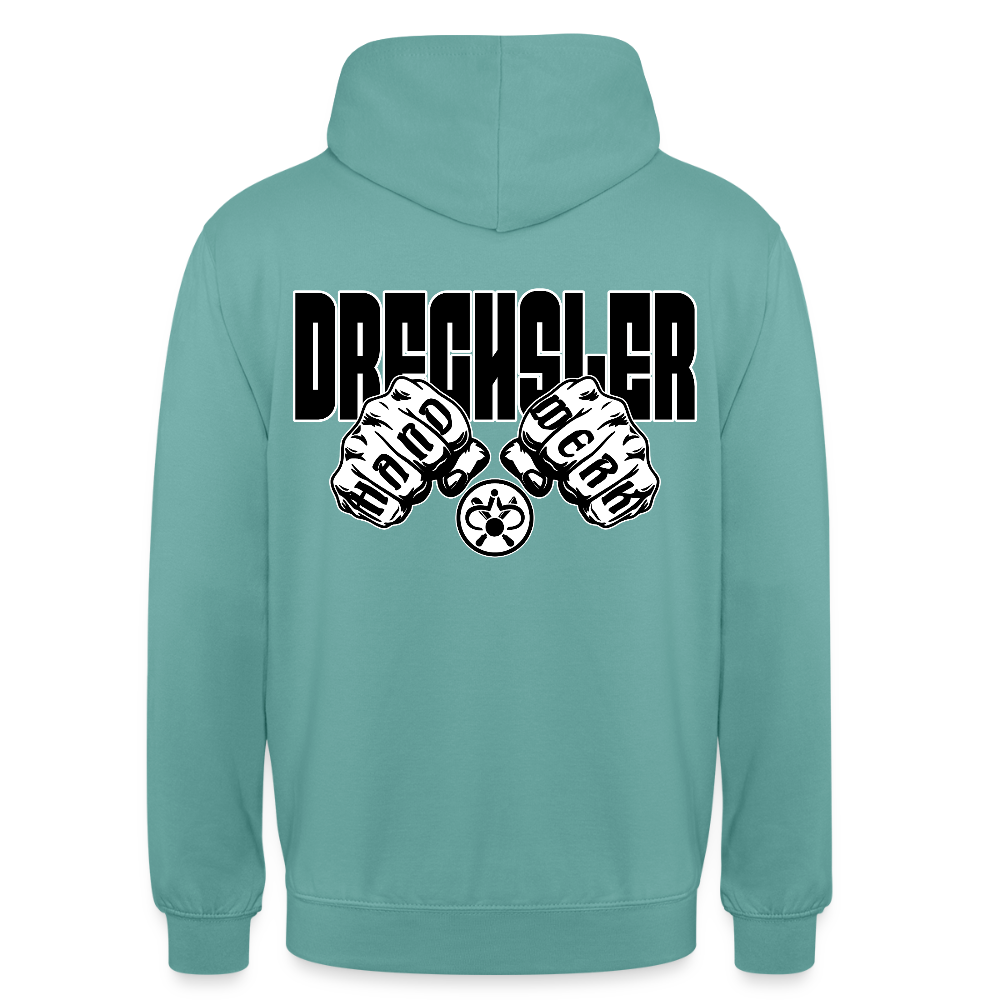 Unisex Hoodie "Drechsler" (beidseitig bedruckt) - Pastelltürkis