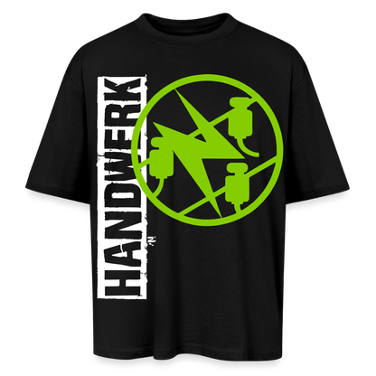 Oversized Unisex T-Shirt "Elektriker" Schwarz Oversized Unisex T-Shirt