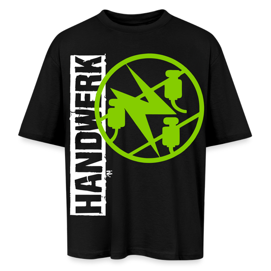 Oversized Unisex T-Shirt "Elektriker" Schwarz Oversized Unisex T-Shirt