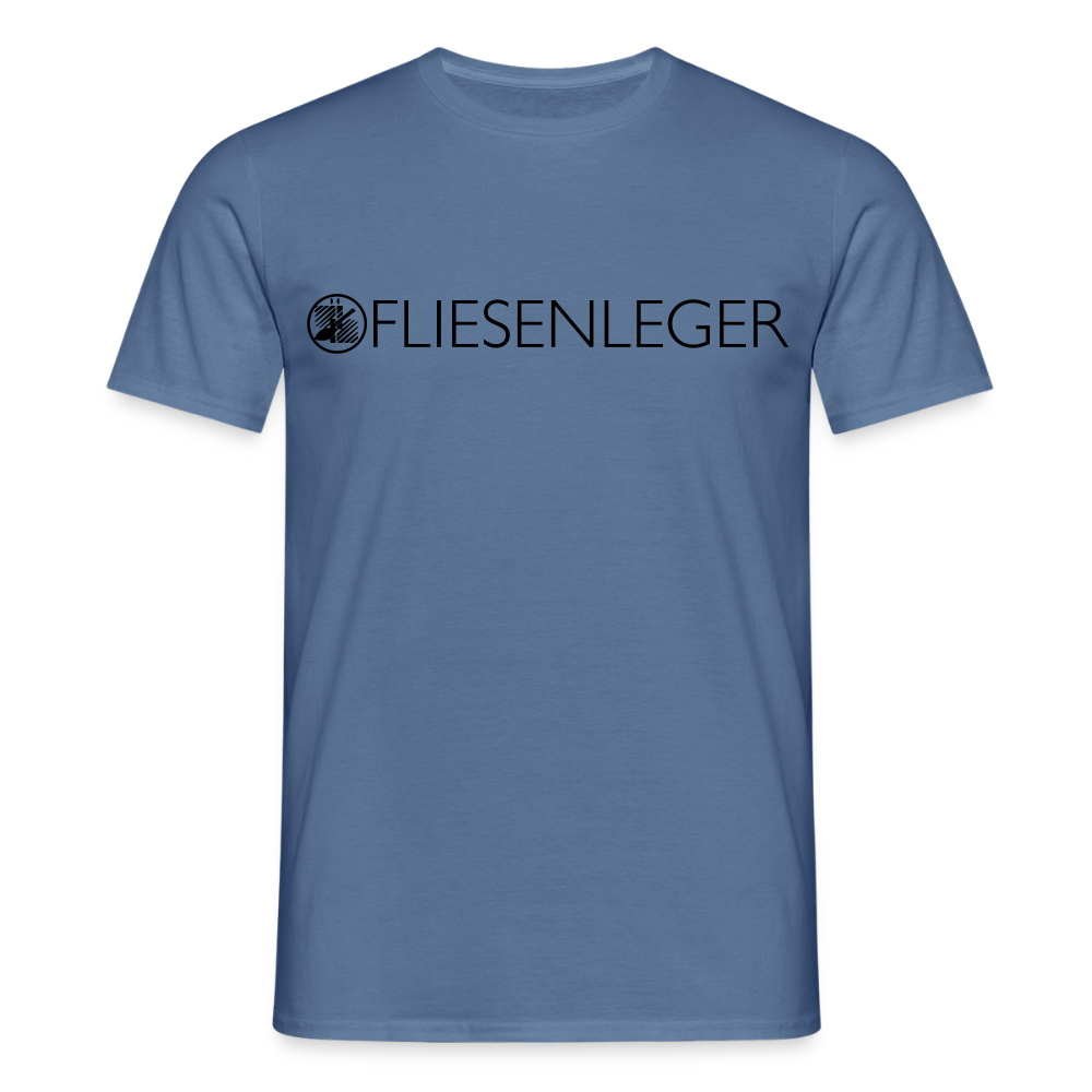 Unisex T-Shirt "Fliesenleger" Taubenblau Männer T-Shirt