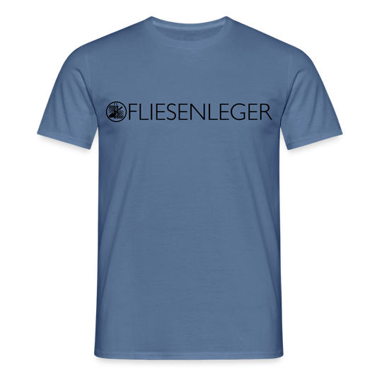 Unisex T-Shirt "Fliesenleger" Taubenblau Männer T-Shirt