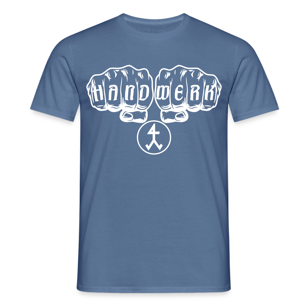 Unisex T-Shirt "Steinmetz" Taubenblau Männer T-Shirt