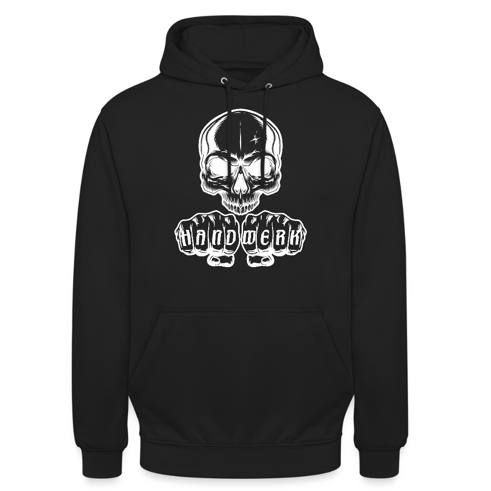 Unisex Hoodie "Skull-Handwerk" Schwarz Unisex Hoodie