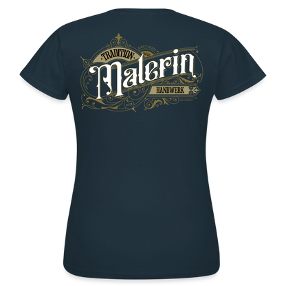 Frauen T-Shirt "Malerin" von Spreadconnect mit nostalgischem Kunstmotiv, bequemes Baumwollshirt für Damen.