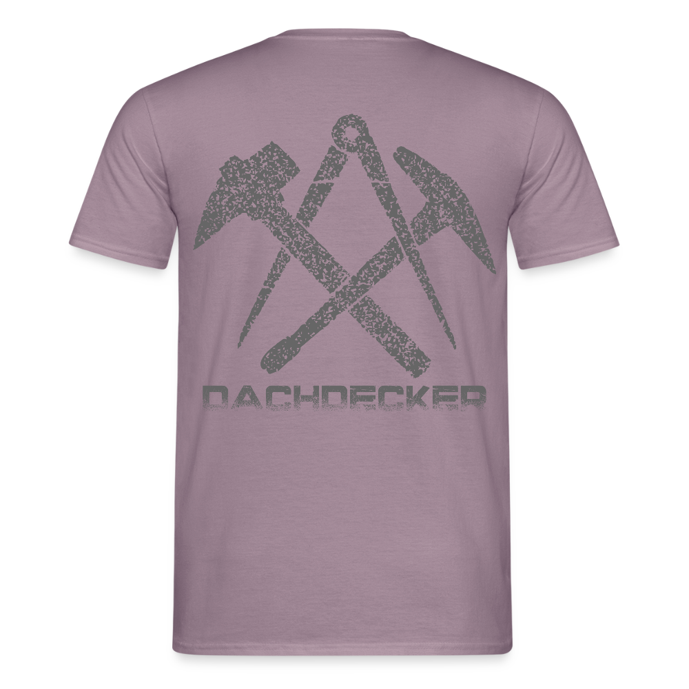 Unisex T-Shirt "Dachdecker" Lilagrau Männer T-Shirt