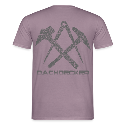 Unisex T-Shirt "Dachdecker" Lilagrau Männer T-Shirt