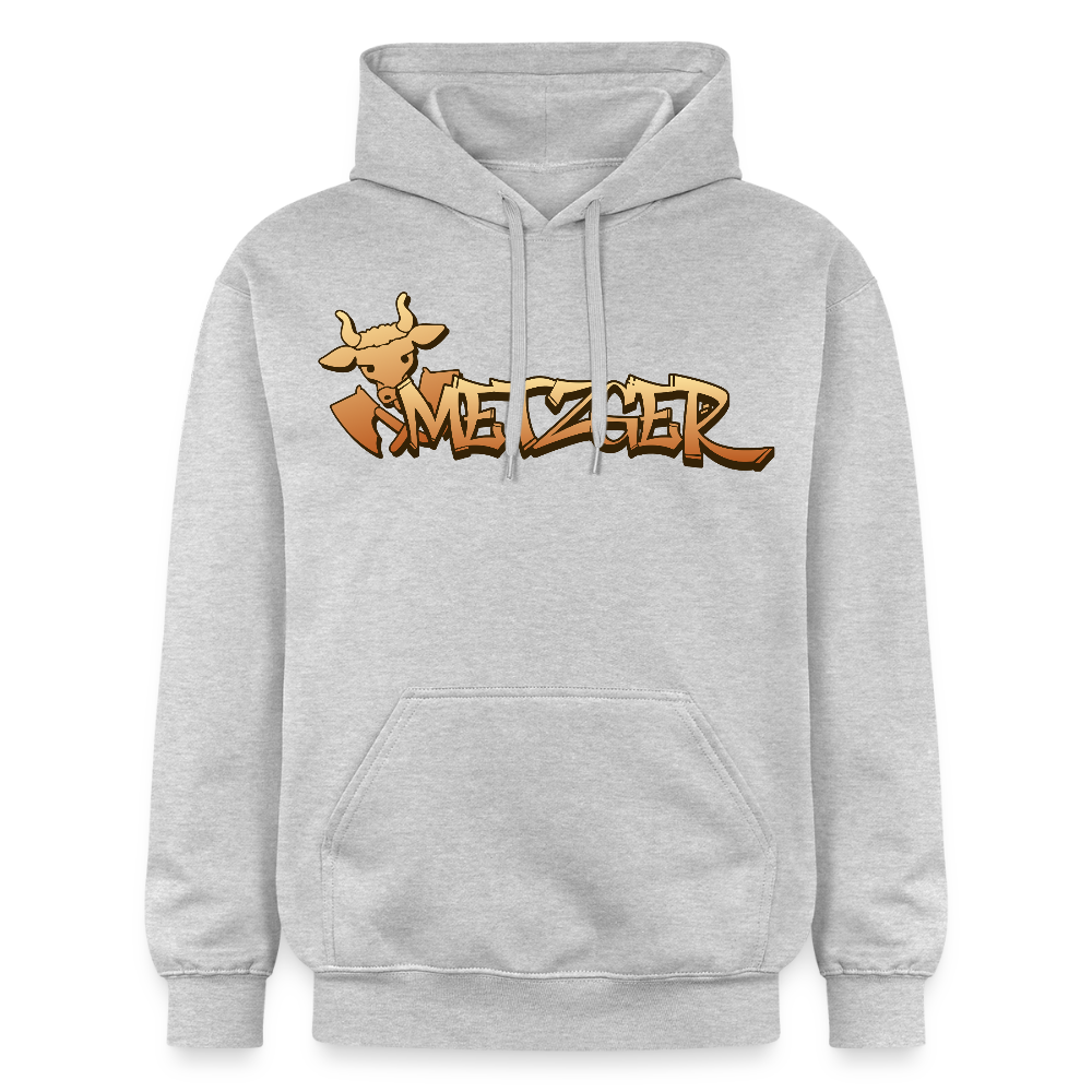 Gildan Unisex Softstyle® "Metzger" Hellgrau meliert Gildan Unisex Softstyle® Midweight Hoodie