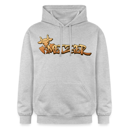 Gildan Unisex Softstyle® "Metzger" Hellgrau meliert Gildan Unisex Softstyle® Midweight Hoodie