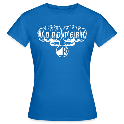 Frauen T-Shirt "Raumausstatter" Royalblau Frauen T-Shirt
