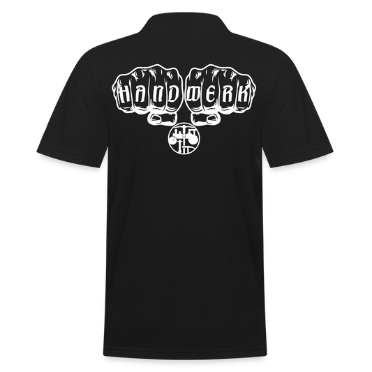Männer Poloshirt "Strassenbauer" - Schwarz