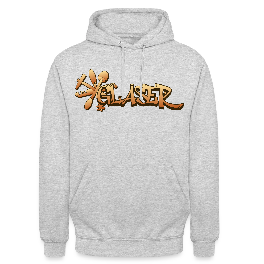 Unisex Hoodie "Glaser" Hellgrau meliert Unisex Hoodie