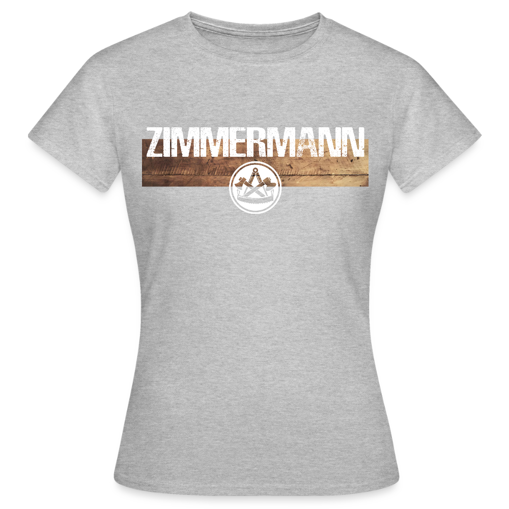 Frauen T-Shirt "Zimmermann" Grau meliert Frauen T-Shirt