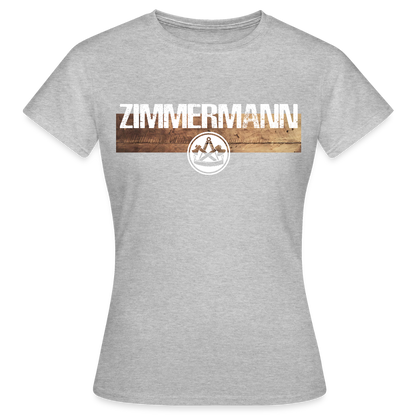 Frauen T-Shirt "Zimmermann" Grau meliert Frauen T-Shirt