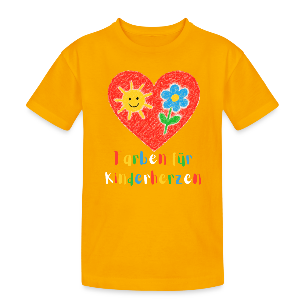 Kinder T-Shirt "Farben für Kinderherzen" Gold Kinder Heavy Cotton T-Shirt