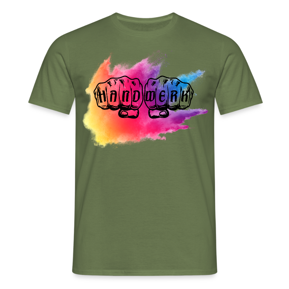 Unisex T-Shirt "Holy-Handwerk" Militärgrün Männer T-Shirt