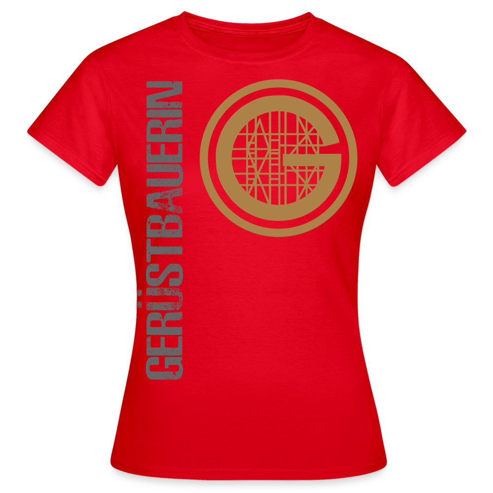 Frauen T-Shirt "Gerüstbauerin" - Rot