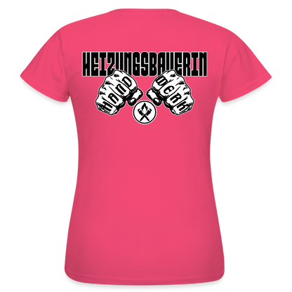 Frauen T-Shirt "Heizungsbauerin" (beidseitig bedruckt) Azalea Frauen T-Shirt