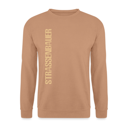 Unisex Pullover "Strassenbauer" Mocca Unisex Pullover