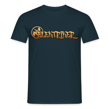 Unisex T-Shirt "Elektriker" Navy Männer T-Shirt
