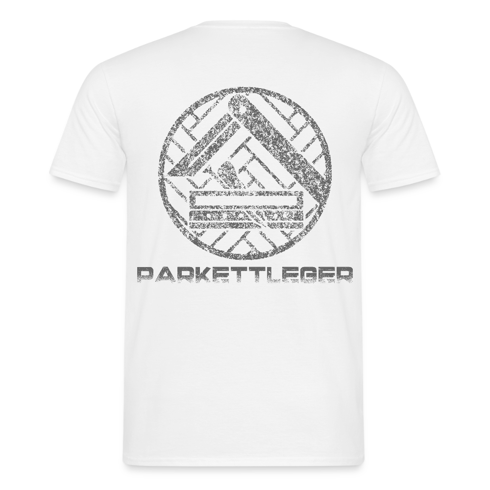 Unisex T-Shirt "Parkettleger" Weiß Männer T-Shirt