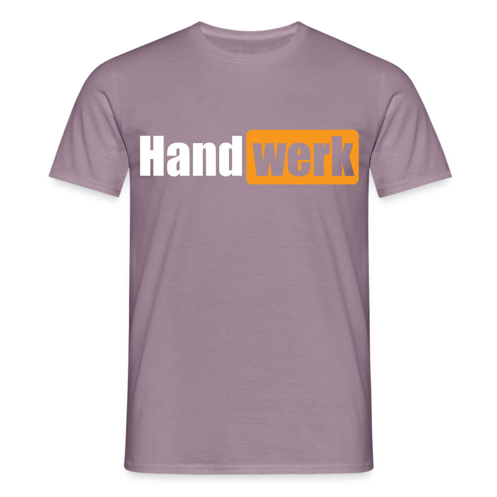 Unisex T-Shirt "Handwerk" Lilagrau Männer T-Shirt