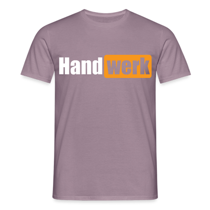 Unisex T-Shirt "Handwerk" Lilagrau Männer T-Shirt