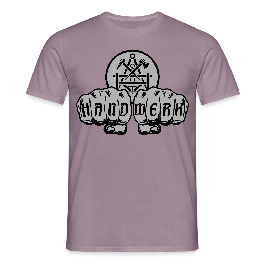 Unisex T-Shirt "Betonbauer" Lilagrau Männer T-Shirt
