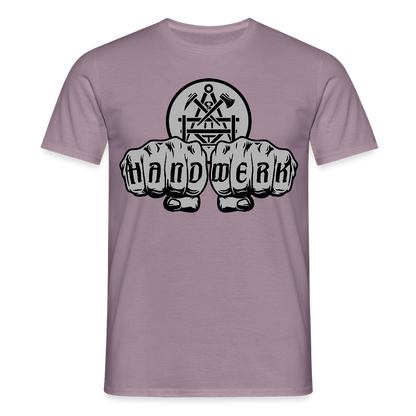 Unisex T-Shirt "Betonbauer" Lilagrau Männer T-Shirt