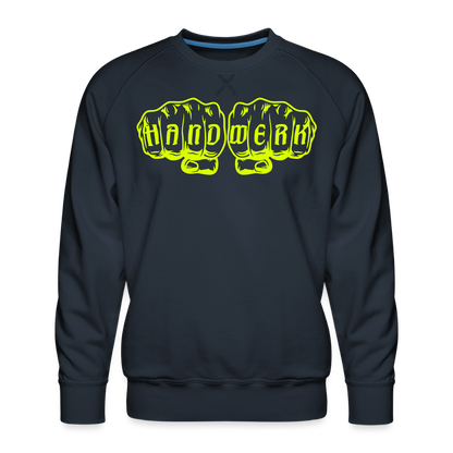 Unisex Premium Pullover "Raumausstatter" neongelb Navy Männer Premium Pullover