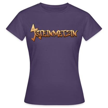 Frauen T-Shirt "Steinmetzin" Dunkellila Frauen T-Shirt